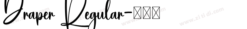 Draper Regular字体转换
